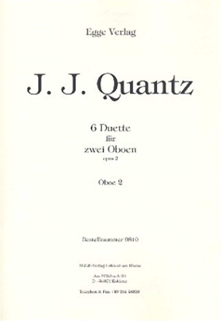 6 Duetten für 2 Oboen